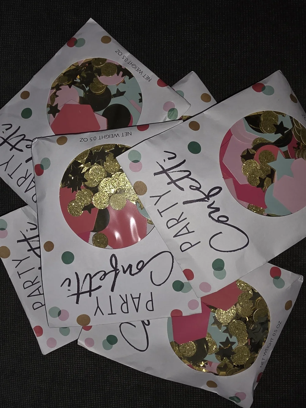 Party City Confetti Mix - Pink, Gold, Teal